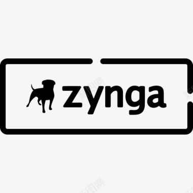 Zynga视频游戏徽标3线性图标图标