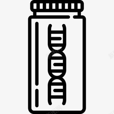Dna医学48线性图标图标