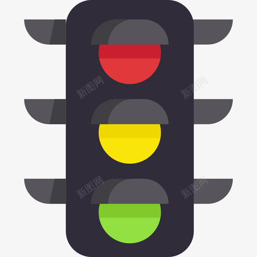 红绿灯旅行地点表情符号2平坦图标svg_新图网 https://ixintu.com 平坦 旅行地点表情符号2 红绿灯