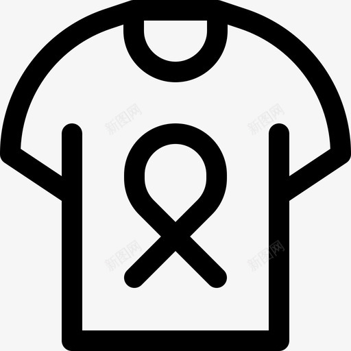 衬衫世界癌症意识日2线性图标svg_新图网 https://ixintu.com 世界癌症意识日2 线性 衬衫