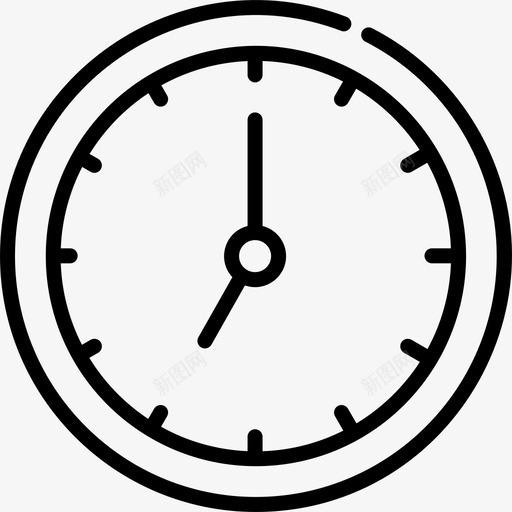 时钟装运和交付15线性图标svg_新图网 https://ixintu.com 时钟 线性 装运和交付15