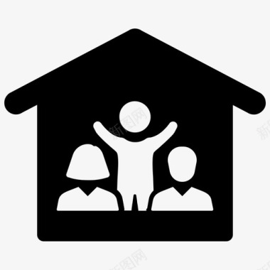 家庭保护家庭保险人寿保险图标图标