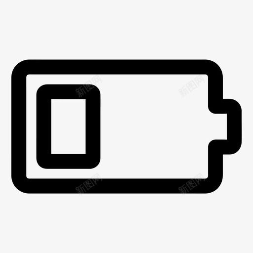 低电量电池空图标svg_新图网 https://ixintu.com 低电量 功率 基本图标所有尺寸 电池 空 能量