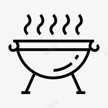 烤架烧焦烤架煤气烤架图标图标