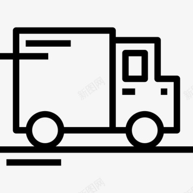送货车电子商务39直线型图标图标