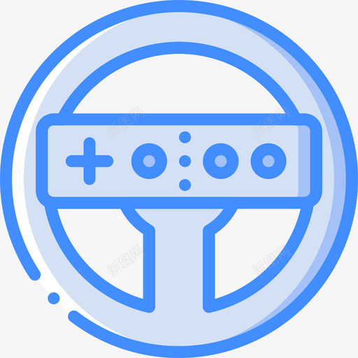 Wii设备25蓝色图标svg_新图网 https://ixintu.com Wii 蓝色 设备25