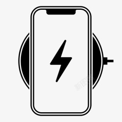 苹果6充电标志无线充电电池充电图标高清图片