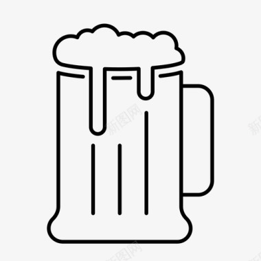 啤酒饮料醉酒图标图标