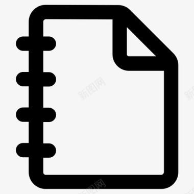 笔记本文件页图标图标
