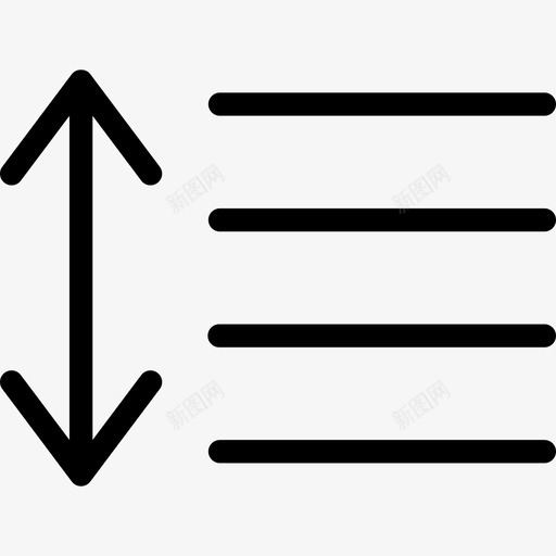 直线对齐段落图标svg_新图网 https://ixintu.com 对齐段落 直线