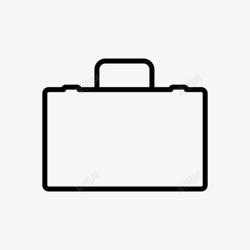 公文包包行李图标svg_新图网 https://ixintu.com 公文包 包 手提箱 旅行 简单线图标 行李