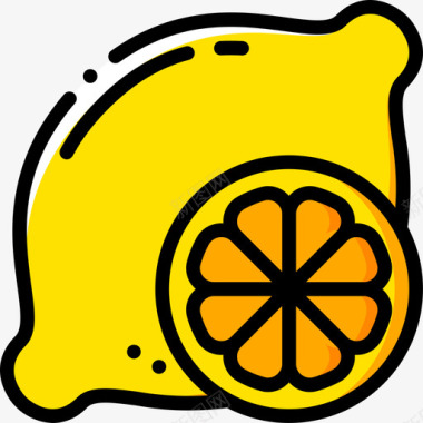 柠檬美食3黄色图标图标