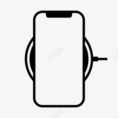 无线充电器电池iphone图标图标