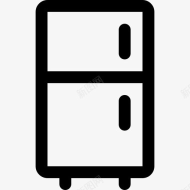 冰箱食物45线性图标图标