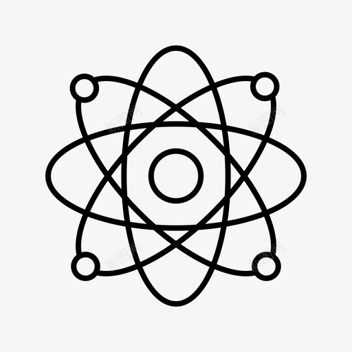 原子分子教育图标svg_新图网 https://ixintu.com 分子 原子 教育