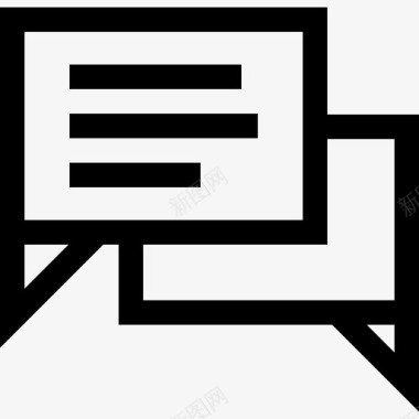 对话讨论4线性图标图标