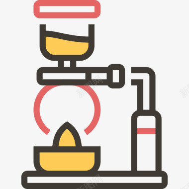 咖啡机咖啡设备2黄影图标图标
