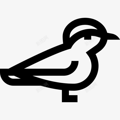 北极燕鸥冬季自然7线形图标svg_新图网 https://ixintu.com 冬季自然7 北极燕鸥 线形