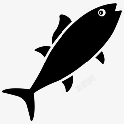 水生梭鱼梭鱼水生鱼鲑鱼图标高清图片