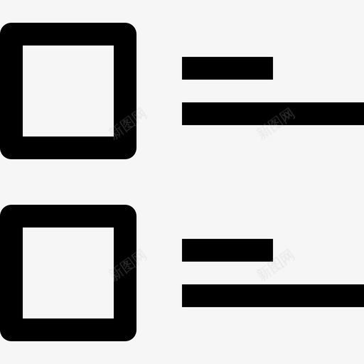 列表内容编辑器线性图标svg_新图网 https://ixintu.com 内容编辑器 列表 线性
