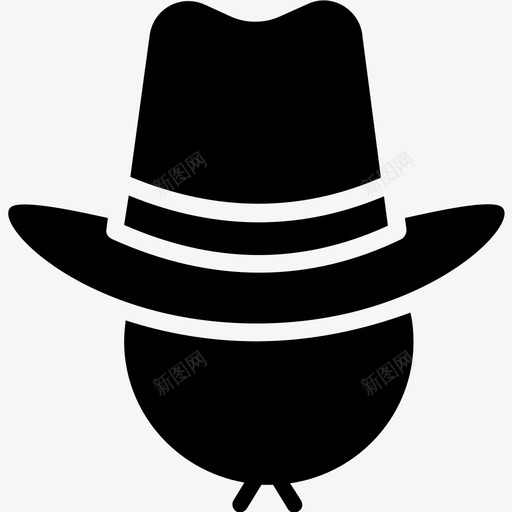 牛仔帽服装头饰图标svg_新图网 https://ixintu.com 夏日帽 头饰 服装 牛仔帽 美国文化和地标符号 西部美女