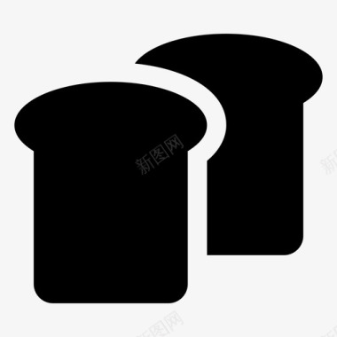 面包片早餐三明治面包图标图标