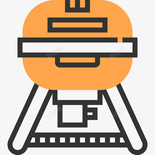 烧烤烧烤3黄色阴影图标svg_新图网 https://ixintu.com 烧烤 烧烤3 黄色阴影