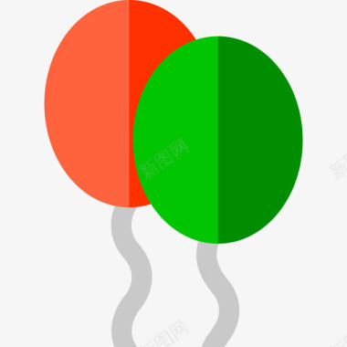 印度独立日气球图标图标