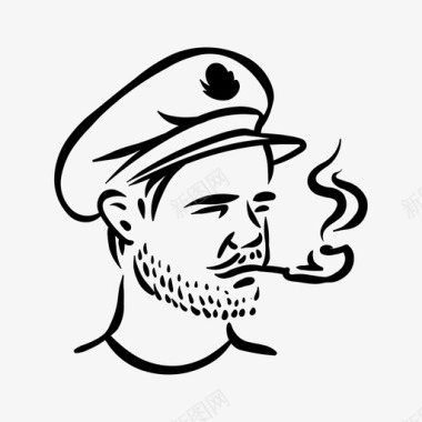 水手时髦的海军的图标图标