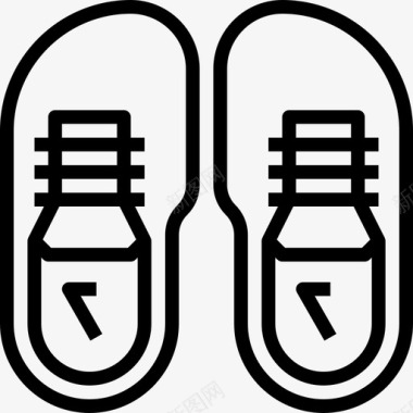 跑鞋运动健身2直线型图标图标