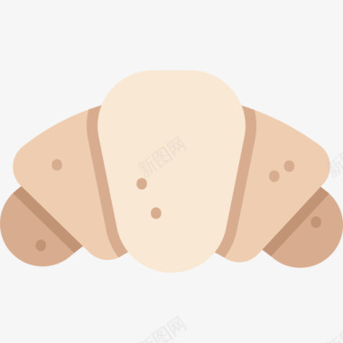 羊角面包早餐3平的图标图标