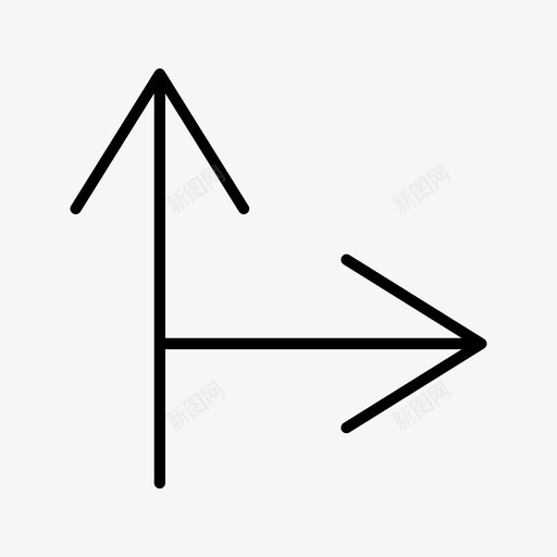 箭头方向方式图标svg_新图网 https://ixintu.com 方向 方式 简单线图标 箭头 转向箭头