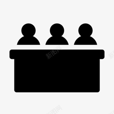 会议委员会陪审团图标图标