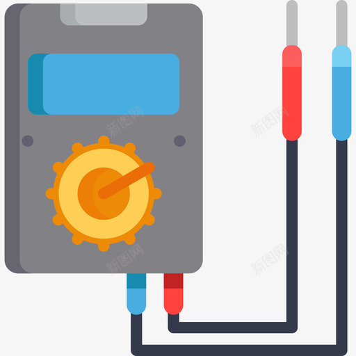 万用表内务管理6扁平图标svg_新图网 https://ixintu.com 万用表 内务管理6 扁平