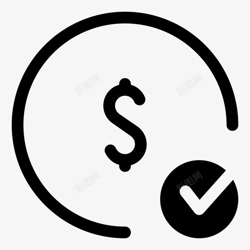 批准硬币金融移动图标svg_新图网 https://ixintu.com 商店支付 批准硬币 支付 支票硬币 移动 货币 金融