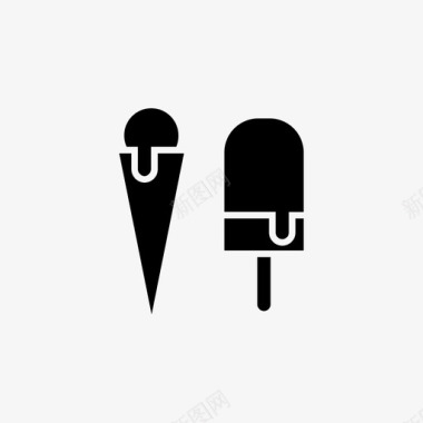 冰淇淋冰淇淋筒冰淇淋机图标图标