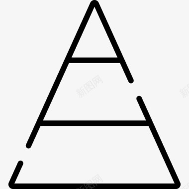 金字塔图信息图4线性图标图标
