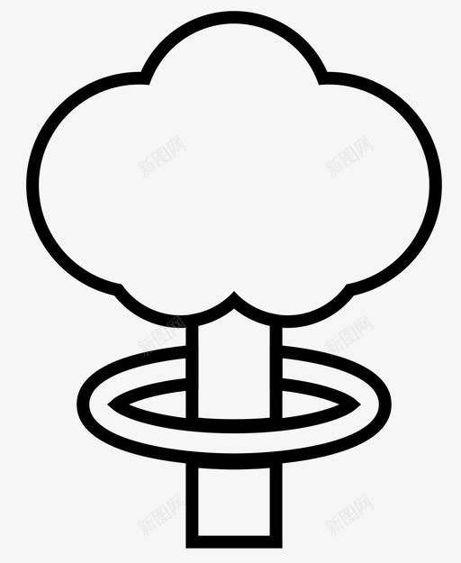 核爆炸炸弹蘑菇云图标svg_新图网 https://ixintu.com 放射性 核爆炸 炸弹 蘑菇云 辐射