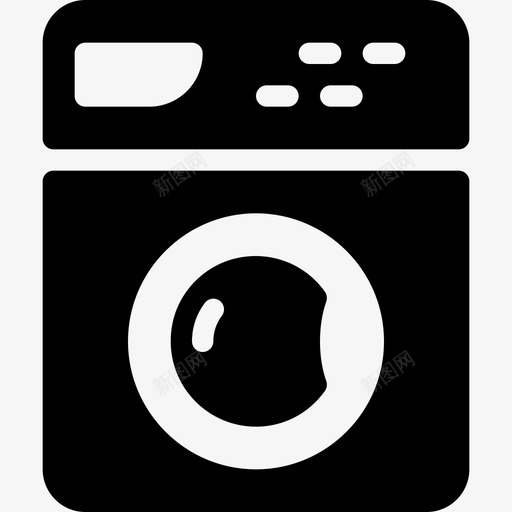 洗衣机清洁客房3填充图标svg_新图网 https://ixintu.com 填充 洗衣机 清洁客房3