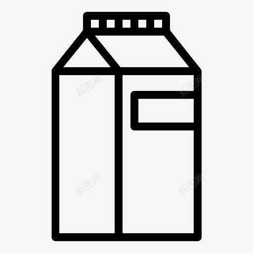 牛奶饮料新鲜图标svg_新图网 https://ixintu.com 健康 新鲜 牛奶 维生素 食品和饮料生产线 饮料