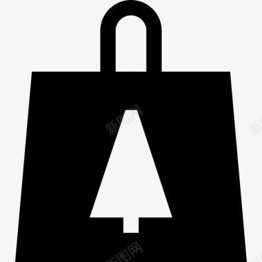 购物袋95年圣诞节装满图标图标