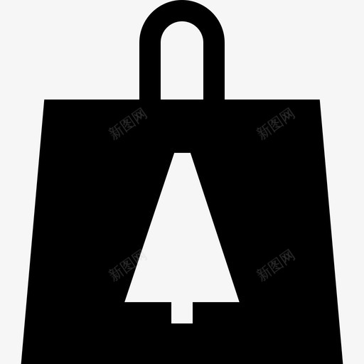 购物袋95年圣诞节装满图标svg_新图网 https://ixintu.com 95年圣诞节 装满 购物袋