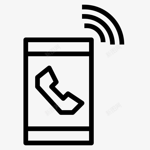 电话对话移动图标svg_新图网 https://ixintu.com 对话 技术 电话 移动 通讯