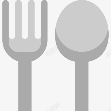 餐具感恩节18扁平图标图标