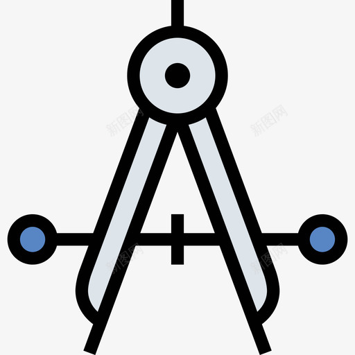 罗盘24号工具线颜色图标svg_新图网 https://ixintu.com 24号工具 线颜色 罗盘