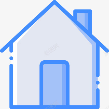 房子必需品14蓝色图标图标