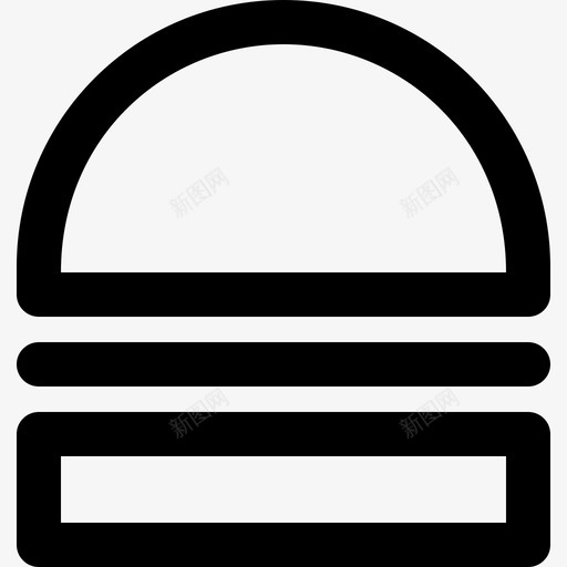 汉堡食物47直系图标svg_新图网 https://ixintu.com 汉堡 直系 食物47