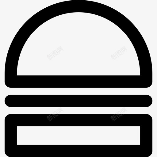 汉堡食物47直系图标svg_新图网 https://ixintu.com 汉堡 直系 食物47