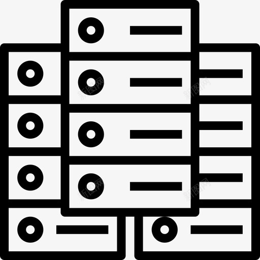 数据库数字经济2线性图标svg_新图网 https://ixintu.com 数字经济2 数据库 线性