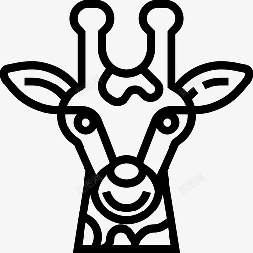长颈鹿非洲5直系图标svg_新图网 https://ixintu.com 直系 长颈鹿 非洲5